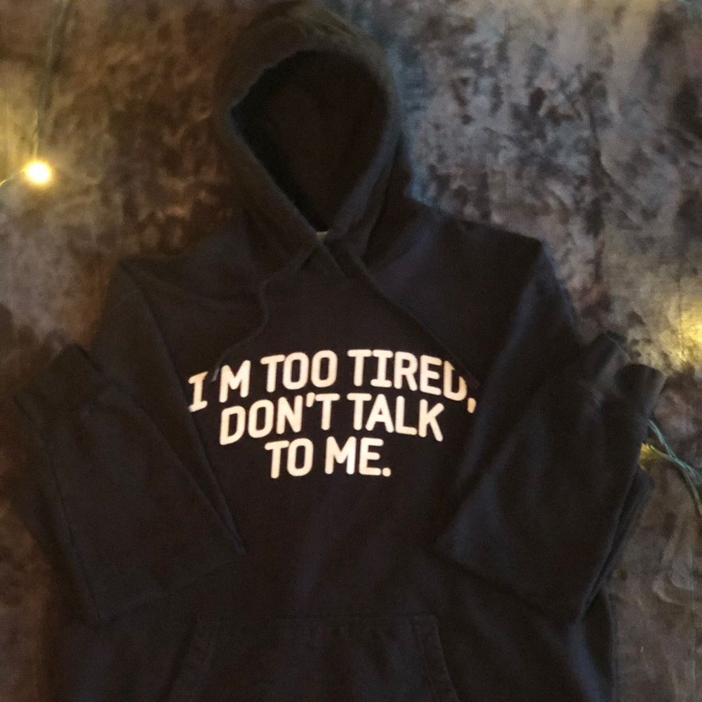 Graphic hoodie.